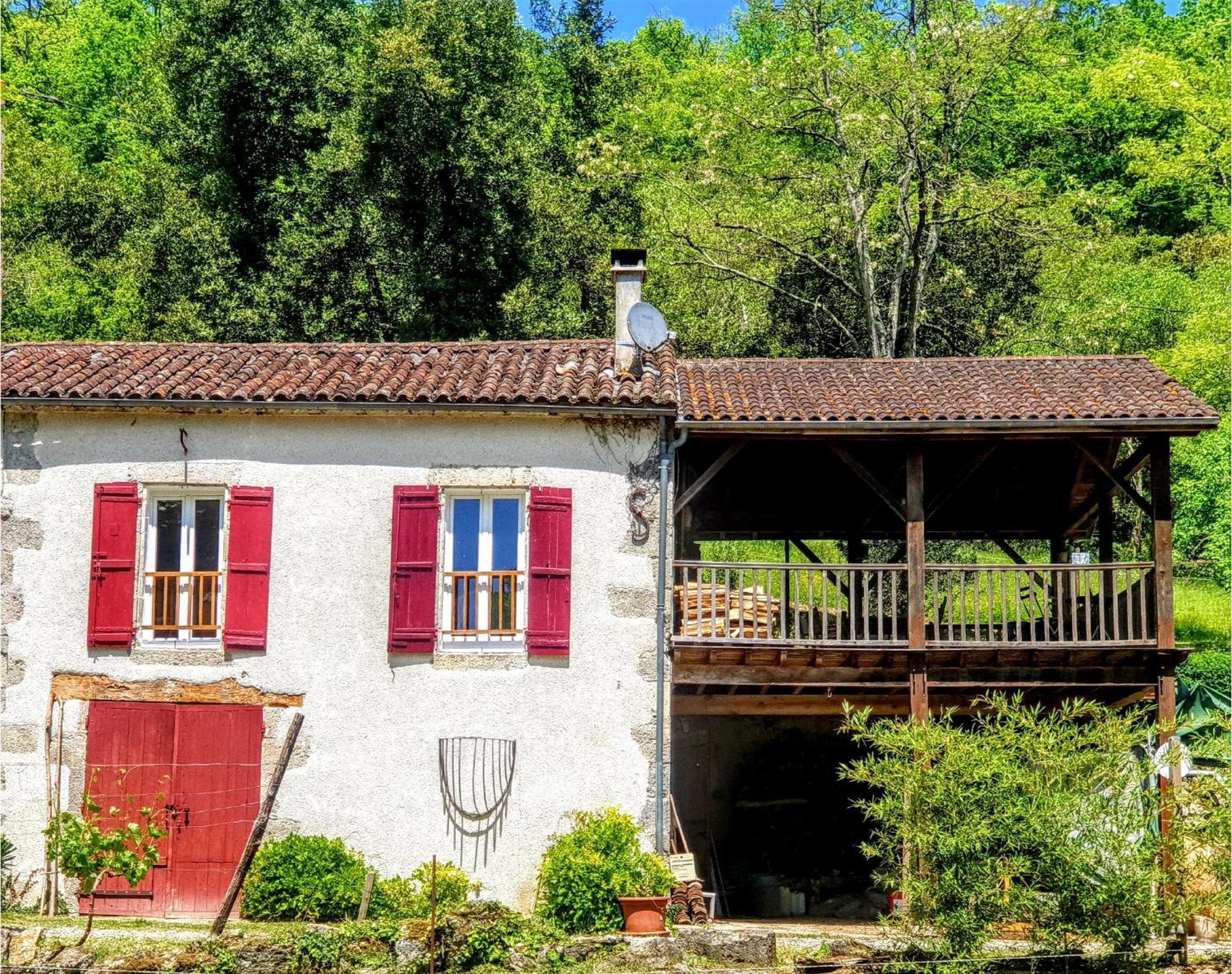 Le Nid - Maison Dans Les Bois Avec Cheminee Et Vue Villa Port-Sainte-Marie Bagian luar foto